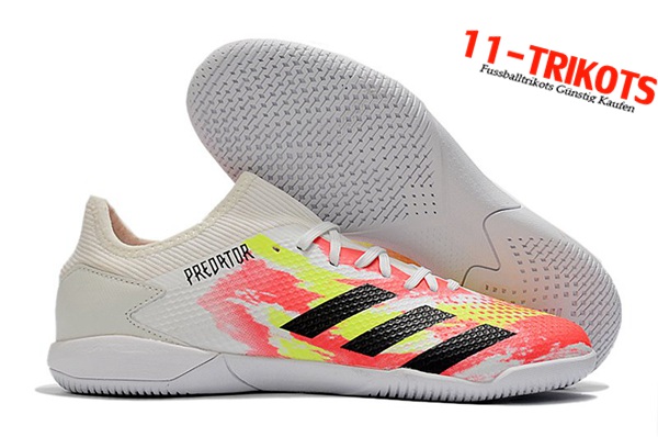 Adidas Fussballschuhe Predator 20.3 L IC Weiß/Rosa