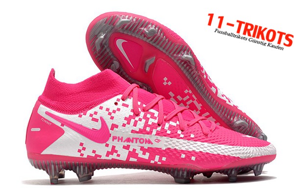 Nike Fussballschuhe Phantom GT Elite Dynamic Fit FG Rosa/Weiß