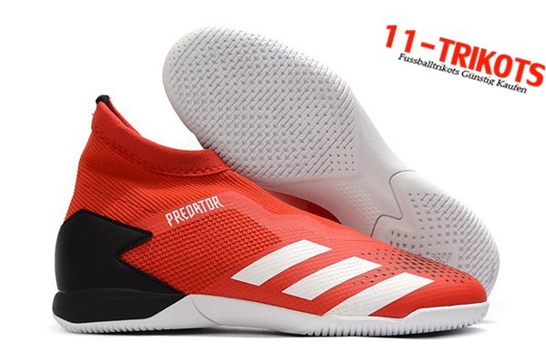Adidas Fussballschuhe PREDATOR 20.3 Laceless IN Rot