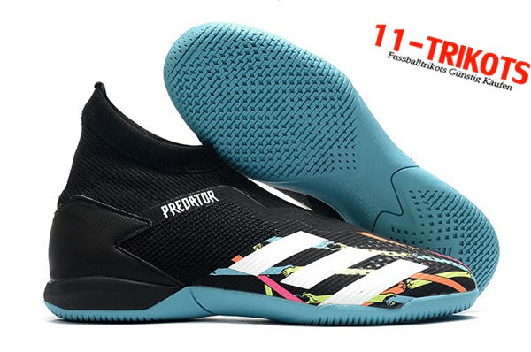 Adidas Fussballschuhe PREDATOR 20.3 Laceless IN Schwarz