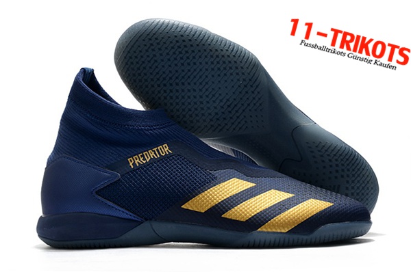 Adidas Fussballschuhe PREDATOR 20.3 Laceless IN Dunkelblau