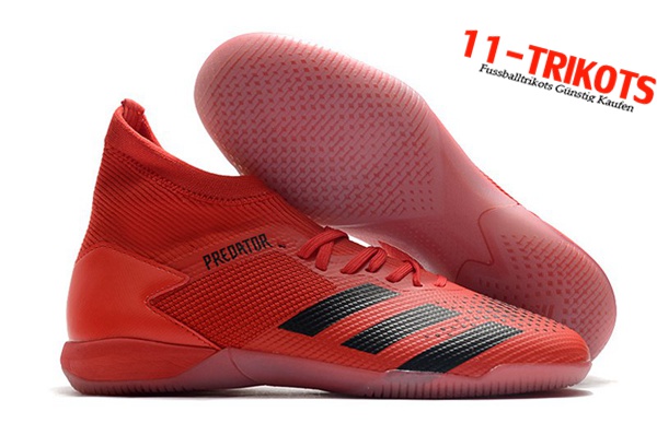 Adidas Fussballschuhe PREDATOR 20.3 Laceless IN Rot