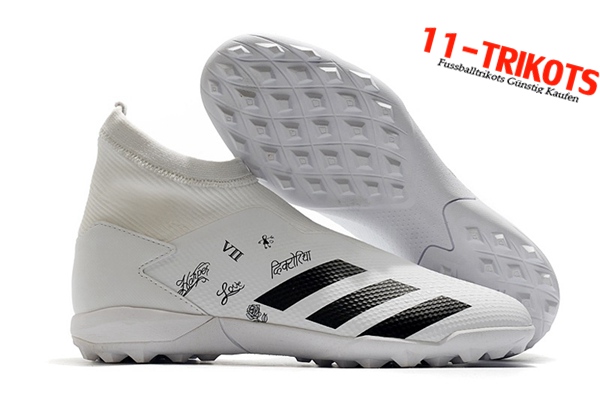 Adidas Fussballschuhe Predator 20.3 Laceless TF Weiß