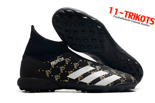 Adidas Fussballschuhe Predator 20.3 Laceless TF Schwarz