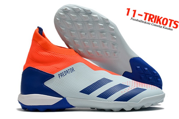 Adidas Fussballschuhe Predator 20.3 Laceless TF Grau/Orange