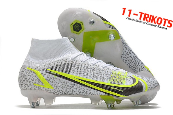 Nike Fussballschuhe Mercurial Superfly VIII Elite SG PRO Anti Clog Weiß