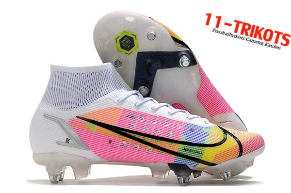 Nike Fussballschuhe Mercurial Superfly VIII Elite SG PRO Anti Clog Weiß