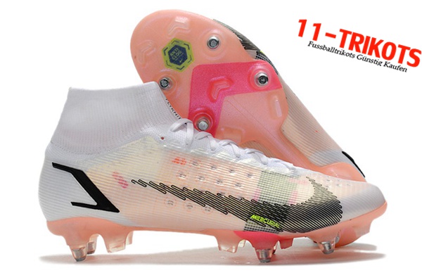 Nike Fussballschuhe Mercurial Superfly VIII Elite SG PRO Anti Clog Weiß