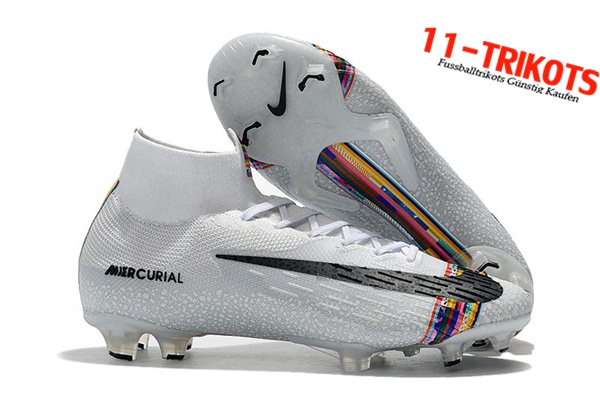 Nike Fussballschuhe Mercurial Superfly VI 360“LVL UP” Elite FG Grau