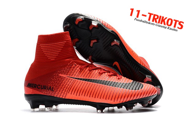 Nike Fussballschuhe Mercurial Superfly V FG Rot