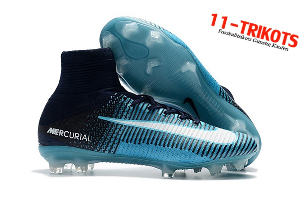 Nike Fussballschuhe Mercurial Superfly V FG Blau