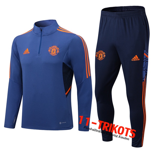 Manchester United Trainingsanzug Blau 2022/2023