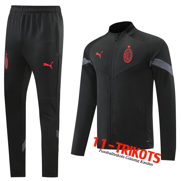 AC Milan Trainingsanzug (Jacke) Schwarz 2022/2023