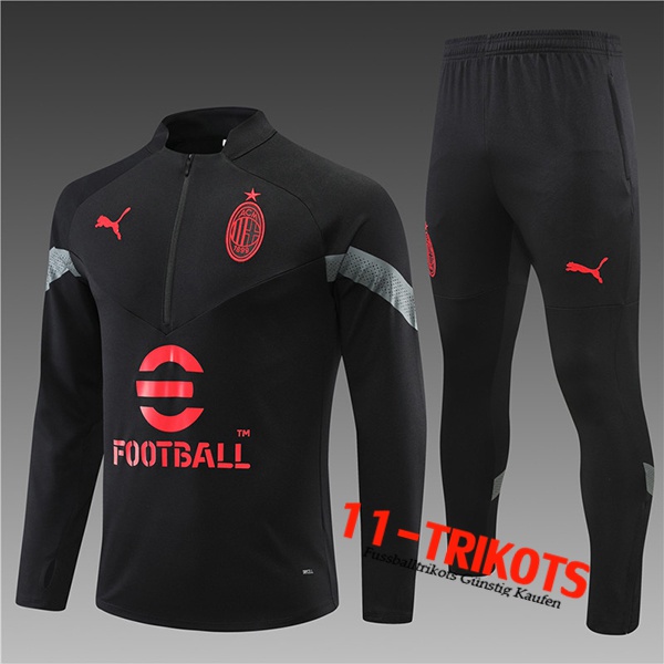 AC Milan Trainingsanzug Kinder Schwarz 2022/2023