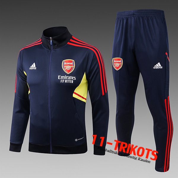 Arsenal Trainingsanzug (Jacke) Kinder Blau Marin 2022/2023