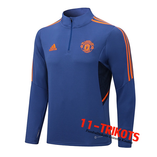 Manchester United Training Sweatshirt Blau 2022/2023