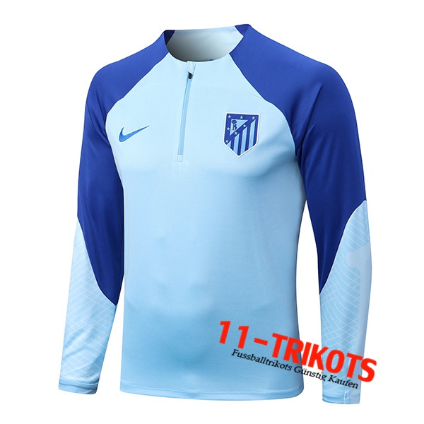 Atletico Madrid Training Sweatshirt Blau 2022/2023