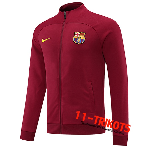 FC Barcelona Trainingsjacke Rot Dunkel 2022/2023