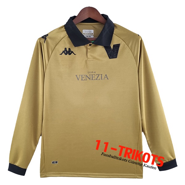 Neues Venezia FC Fussball Trikots Gelb Langarms 2022/2023