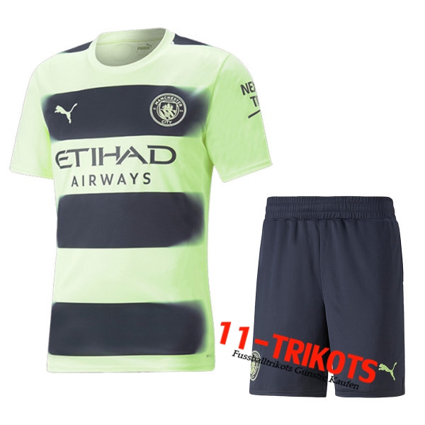 Neues Manchester City Kinder Third Trikot 2022/2023