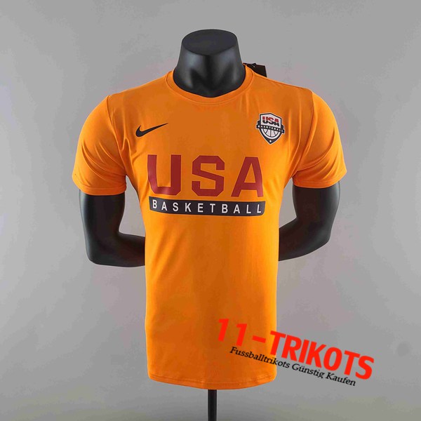 NBA T-Shirt Orange #K000209