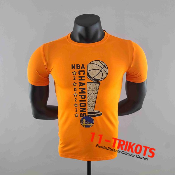 NBA Golden State Warriors T-Shirt Orange #K000217