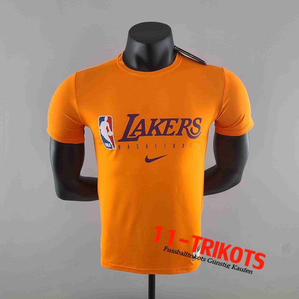 NBA Los Angeles Lakers T-Shirt Orange #K000220