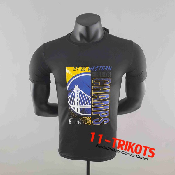 NBA Golden State Warriors T-Shirt Schwarz #K000223