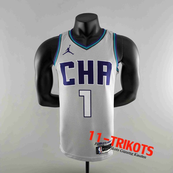 Charlotte Hornets (BALL #1) Trikots 2019 Grau