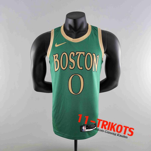 Boston Celtics (TATUM #0) Trikots 2020 Grün City Edition