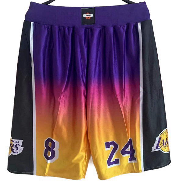 Shorts NBA Los Angeles Lakers lila/Gelb
