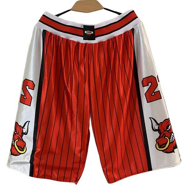 Shorts NBA Chicago Bulls Rot/Weiß