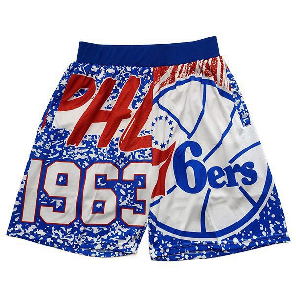 Shorts NBA Philadelphia 76ers Blau