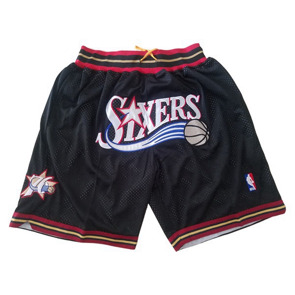 Shorts NBA Philadelphia 76ers Schwarz