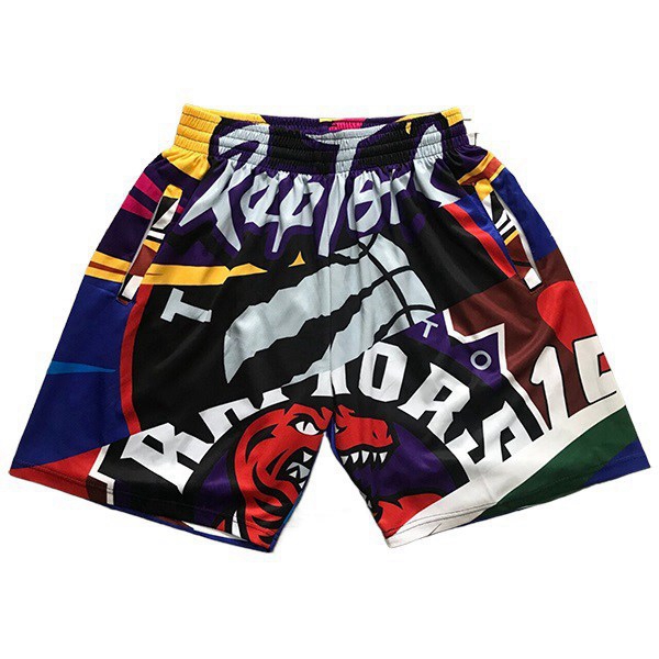 Shorts NBA Toronto Raptors lila/Schwarz