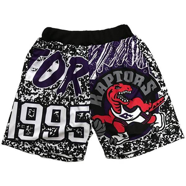 Shorts NBA Toronto Raptors Schwarz/lila