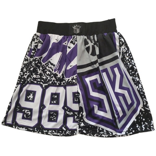 Shorts NBA Sacramento Kings lila/Schwarz