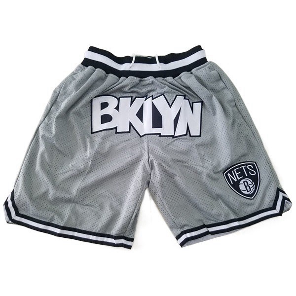 Shorts NBA Brooklyn Nets Grau