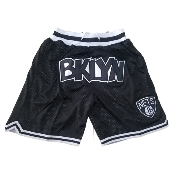 Shorts NBA Brooklyn Nets Schwarz