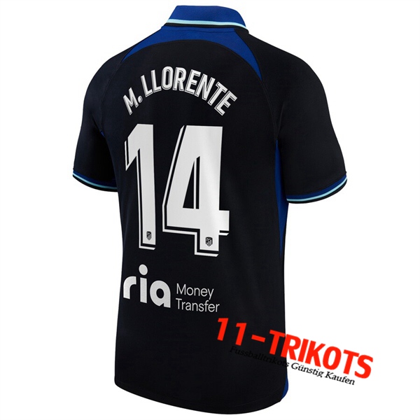 Atletico Madrid (M. LLORENTE #14) 2022/2023 Auswärtstrikot