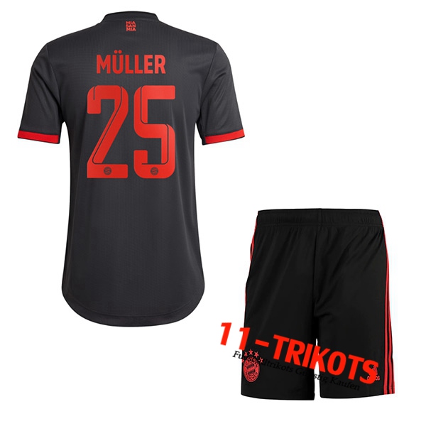 Bayern München (MÜLLER #25) Kinder Third Trikot 2022/2023