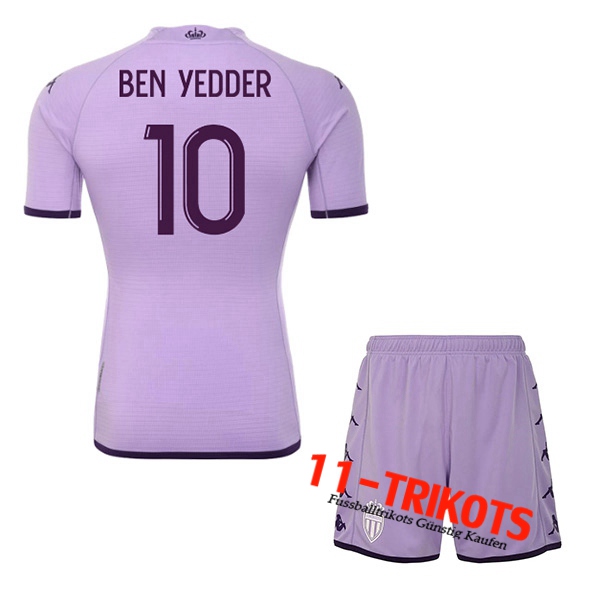AS Monaco (BEN-YEDDER #10) Kinder Third Trikot 2022/2023