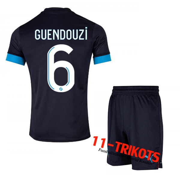 Marseille (GUENDOUZI #6) Kinder Auswärtstrikot 2022/2023