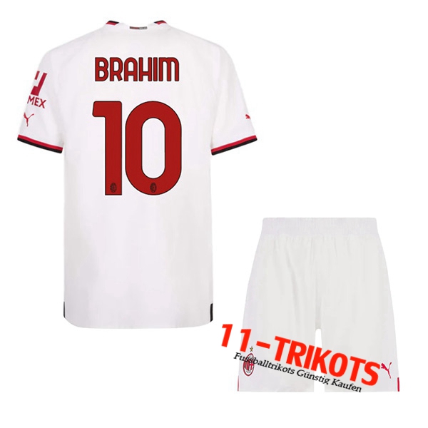 AC Milan (BRAHIM #10) Kinder Auswärtstrikot 2022/2023