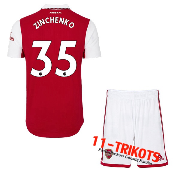 Arsenal (ZINCHENKO #35) Kinder Heimtrikot 2022/2023