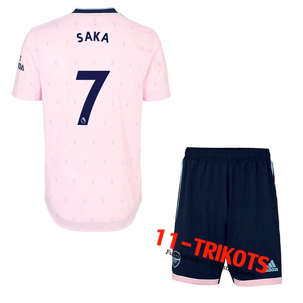 Arsenal (SAKA #7) Kinder Third Trikot 2022/2023