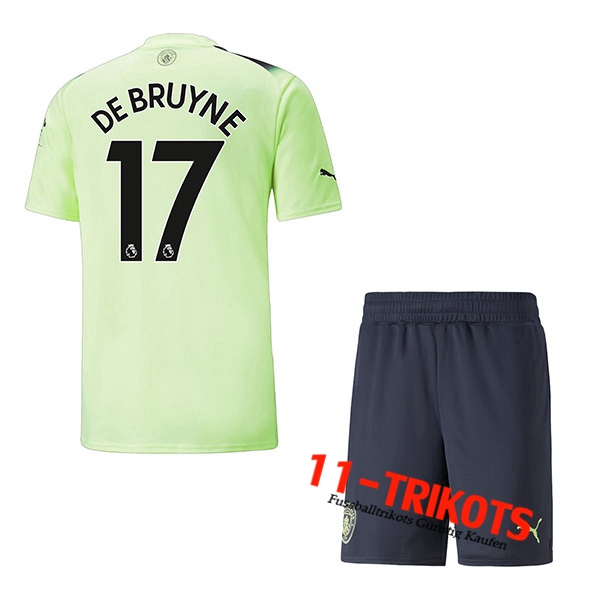 Manchester City (DE BRUYNE #17) Kinder Third Trikot 2022/2023