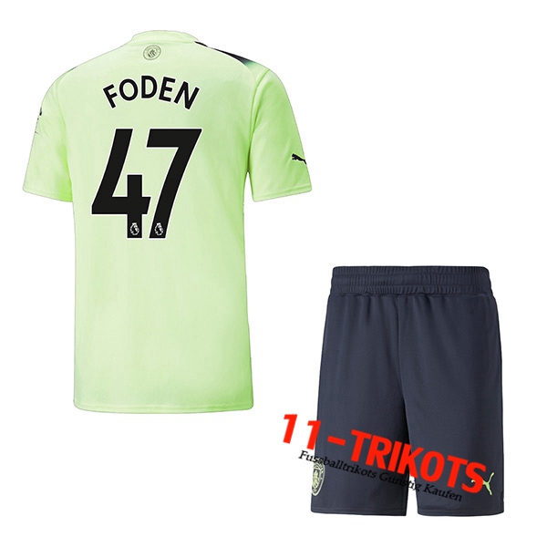 Manchester City (FODEN #47) Kinder Third Trikot 2022/2023