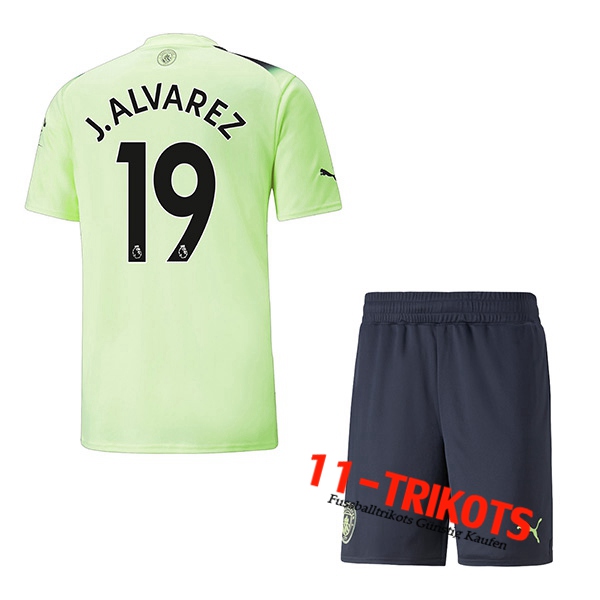 Manchester City (J.ALVAREZ #19) Kinder Third Trikot 2022/2023