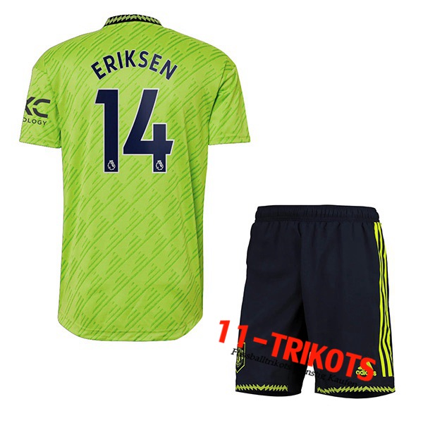 Manchester United (ERIKSEN #14) Kinder Third Trikot 2022/2023